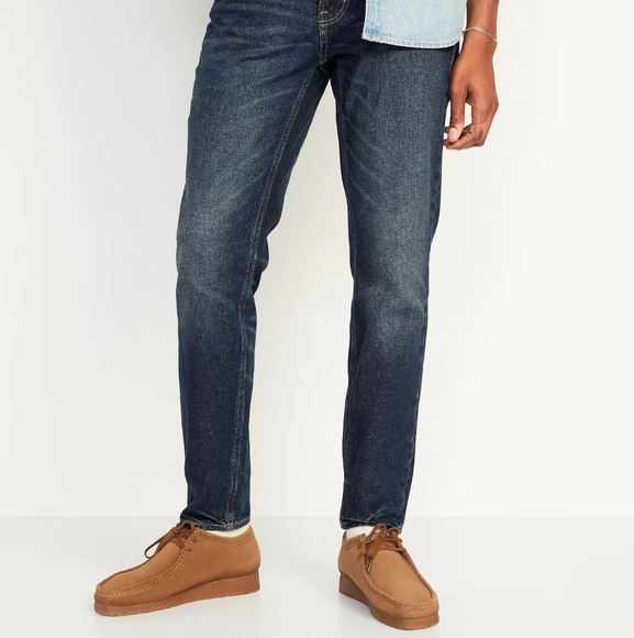 Old Navy Dark Wash Straight Taper Jeans Size 38x30 NWT - Picture 5 of 6